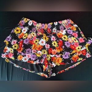 3.5 Inch Pull-On Washable Gauze Smocked Ruffle Short